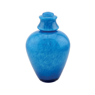 Phenicia Aqua Glass Urn