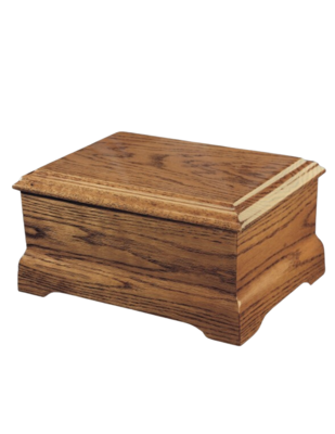 Oak Jewel Box Urn