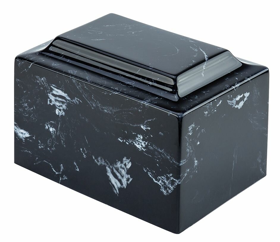 Marble Ebonytone Urn