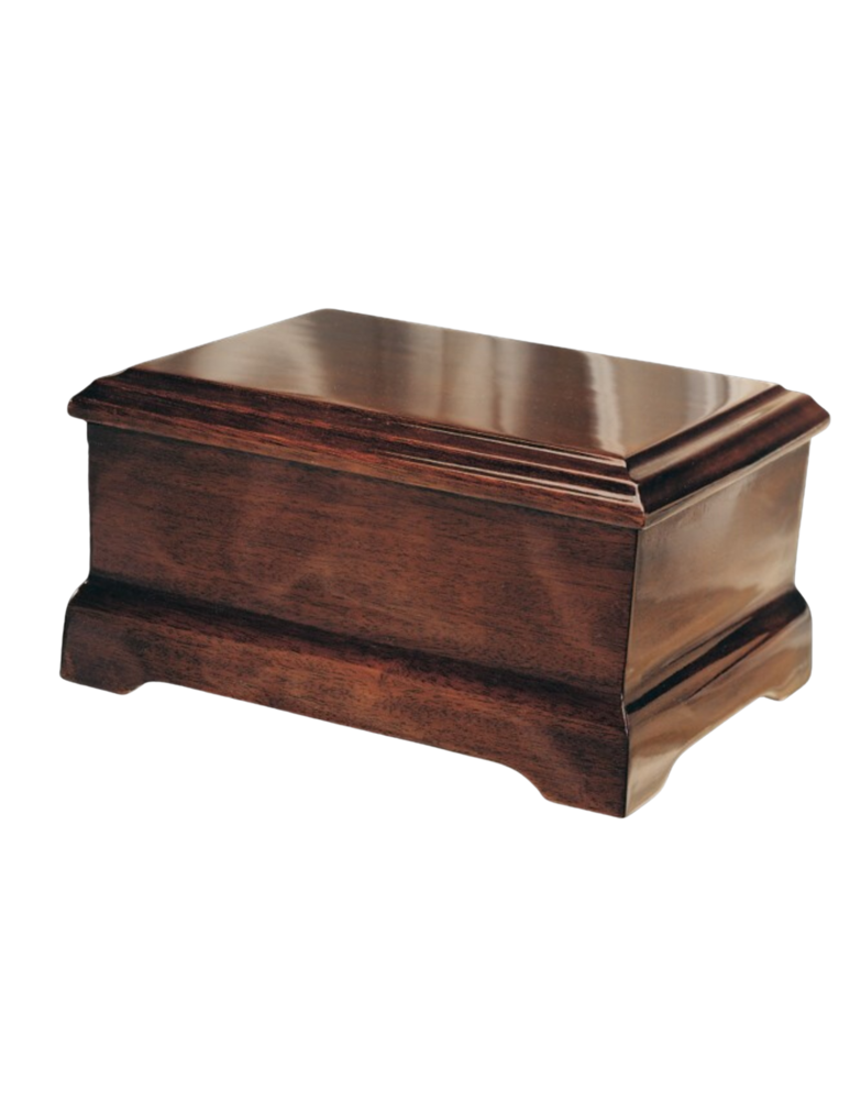 Mahogany Jewel Box Urn