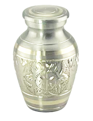 Golden Antique Keepsake Urn