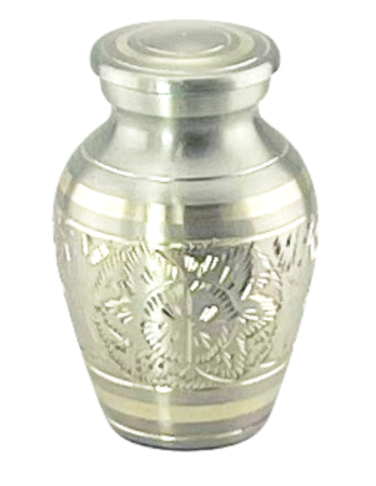 Golden Antique Keepsake Urn