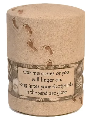 Footprints Seashells Urn